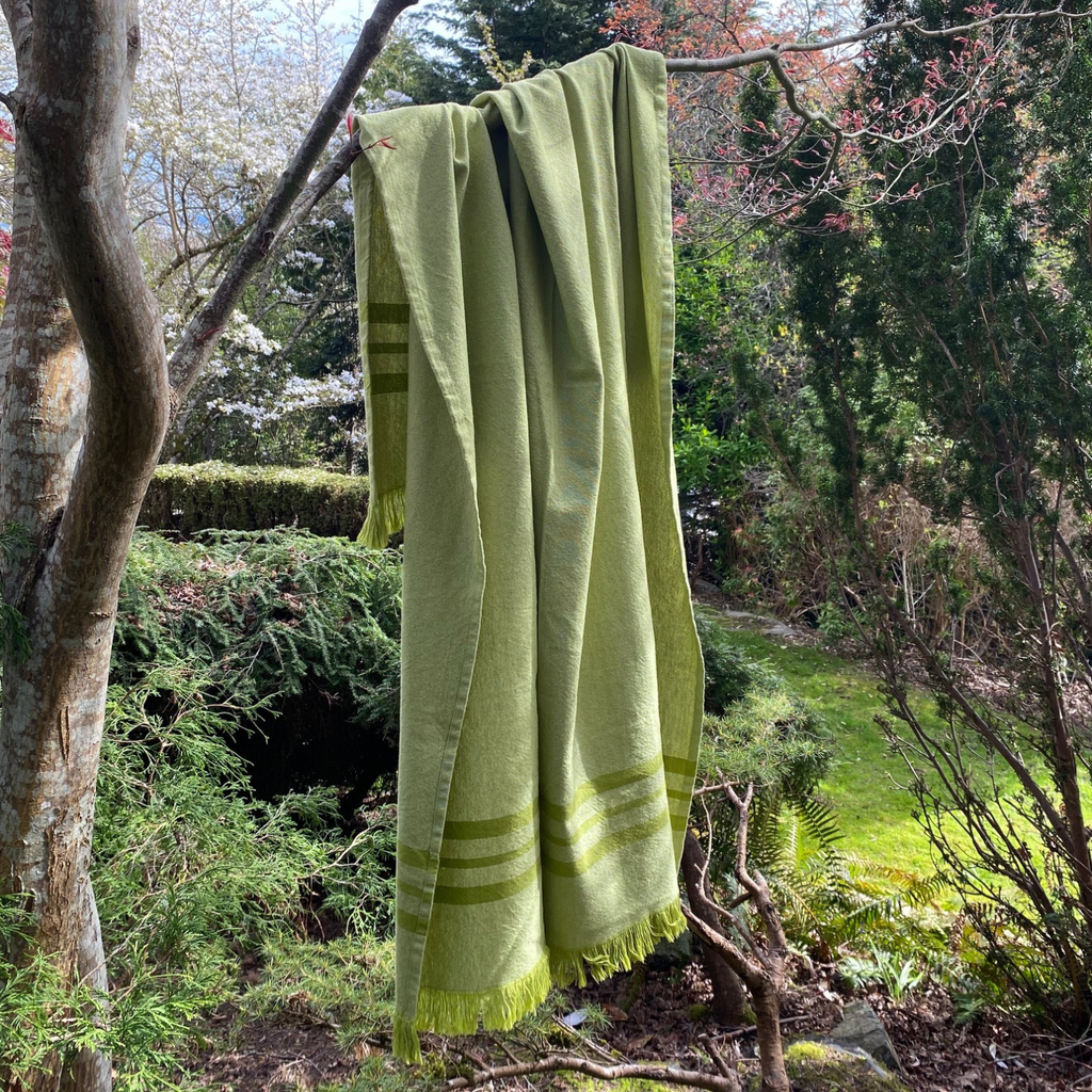 Recycled Cotton Throw | Striped | West Coast