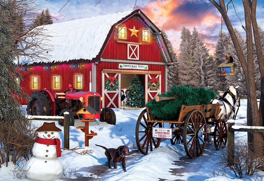 Christmas Barn Tin