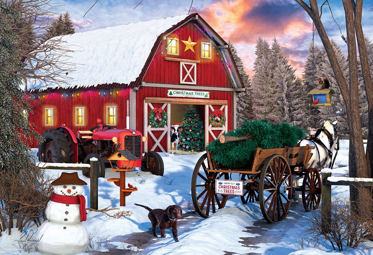 Christmas Barn Tin