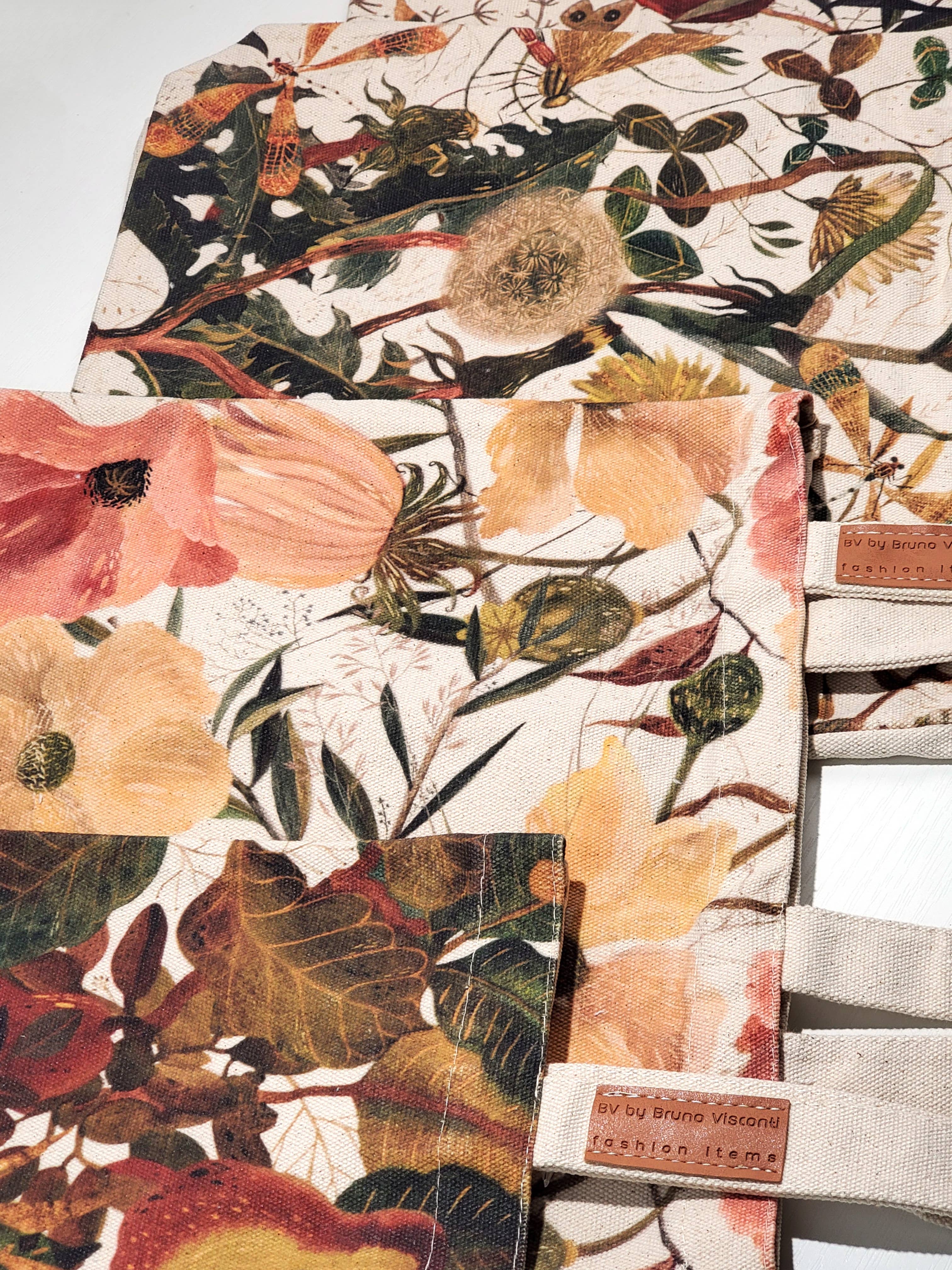 Canvas Shopper Bag Lush Flora