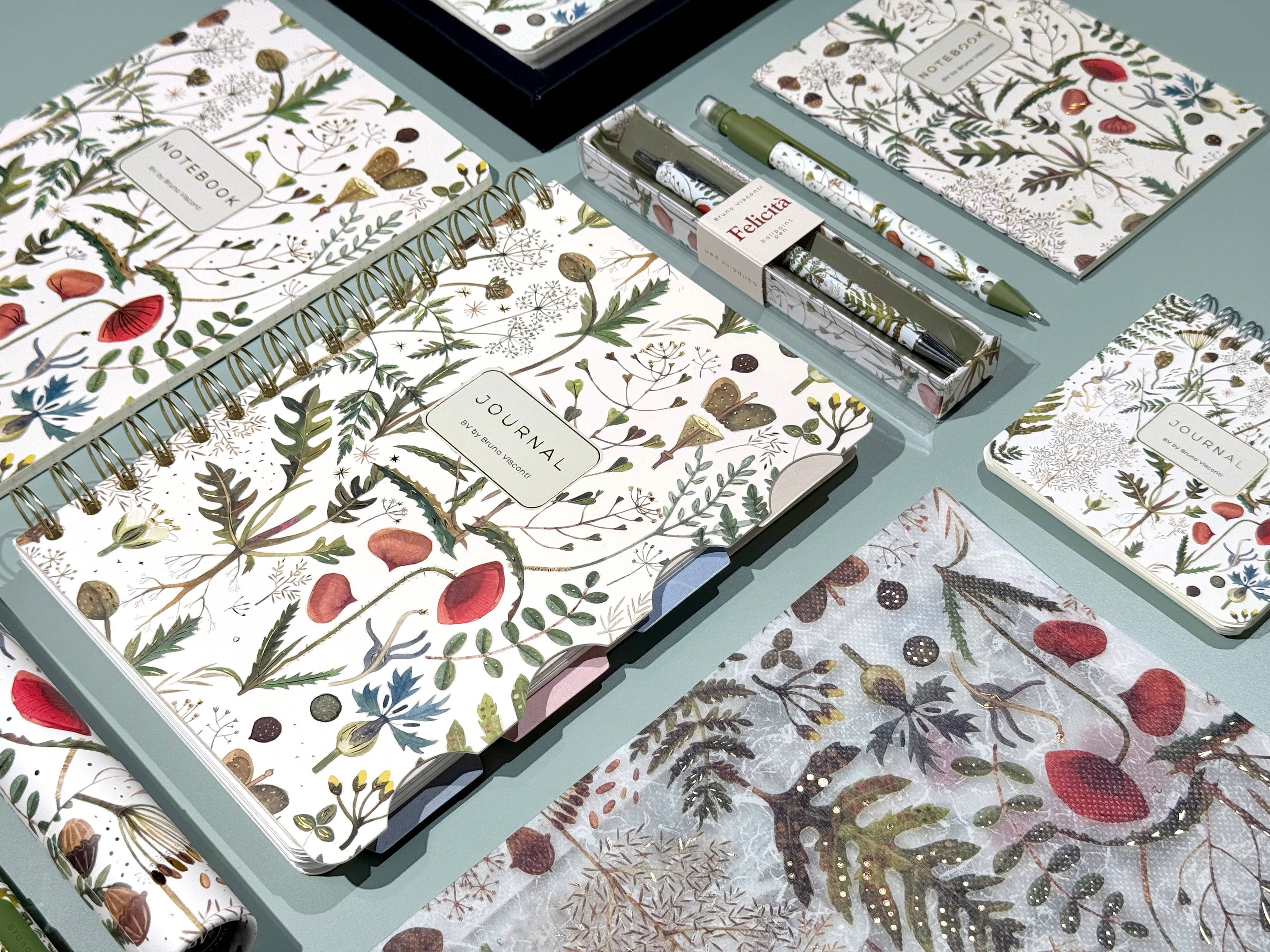 A6 Passport Notebook - Greens and Flowers