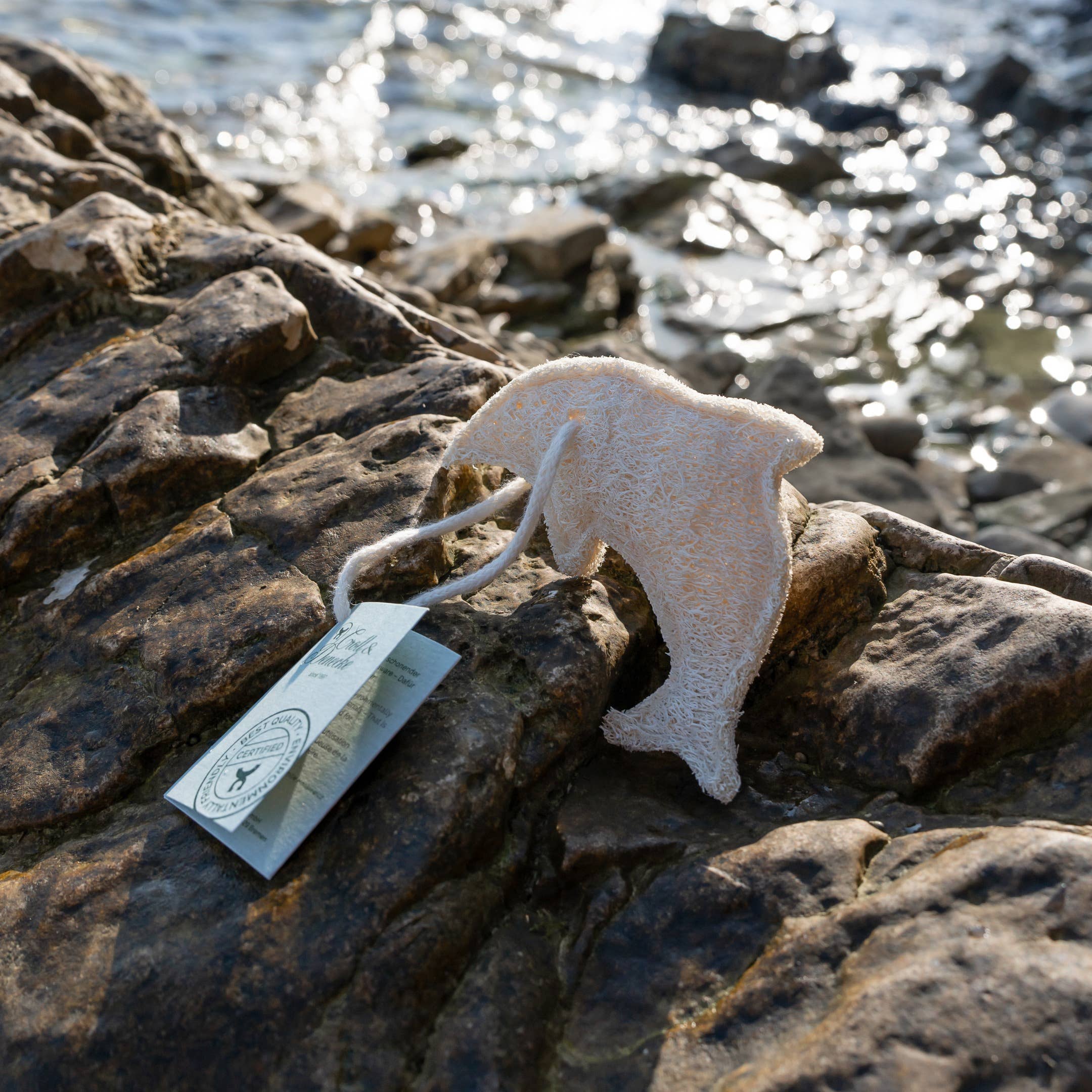 Loofah sponge for children's bath fun Teddy Eco Animal