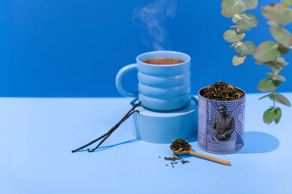 Cream Earl Grey Tin & Spoon - Organic, Fair-Trade, Black Tea