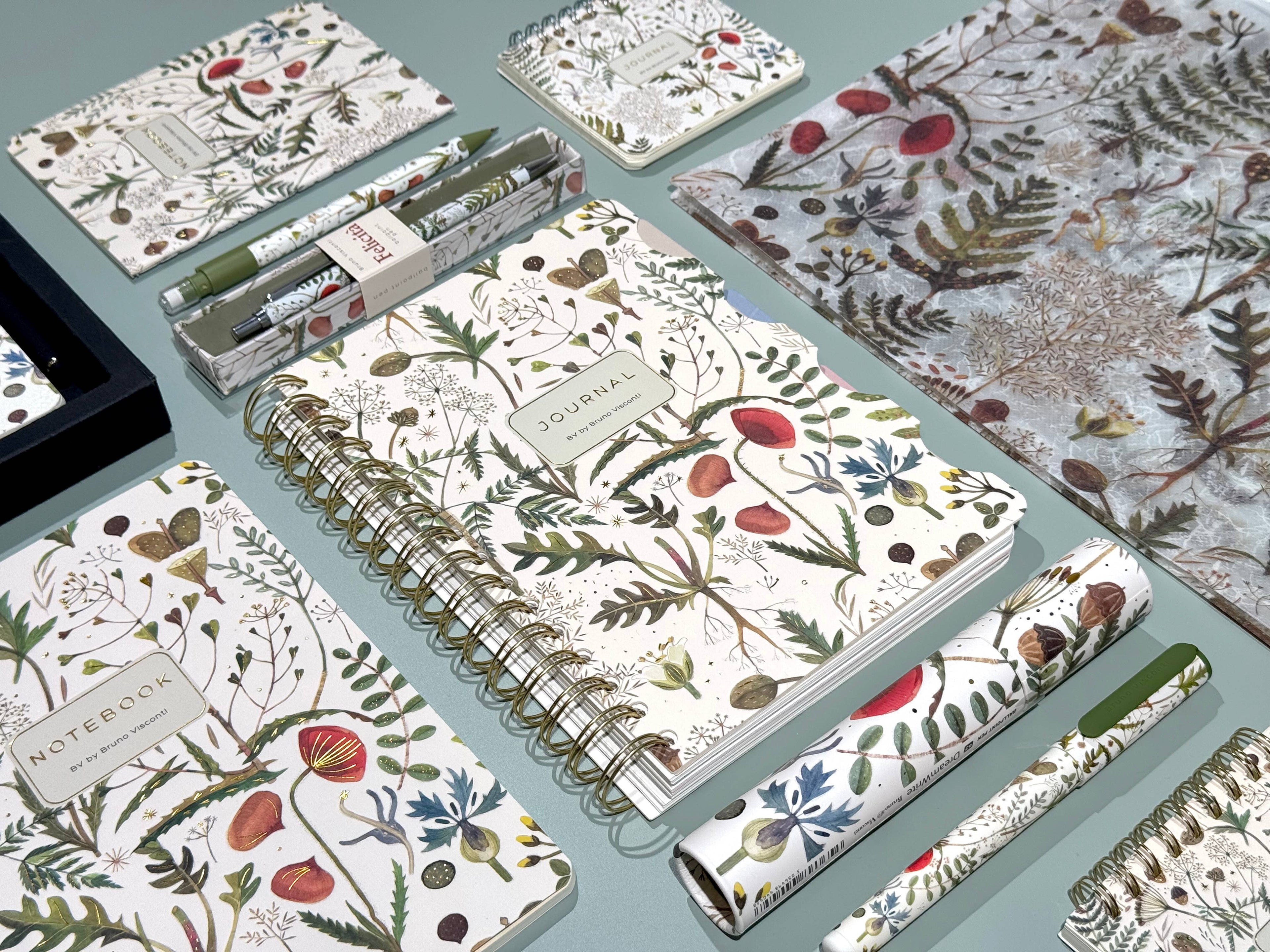 A6 Passport Notebook - Greens and Flowers