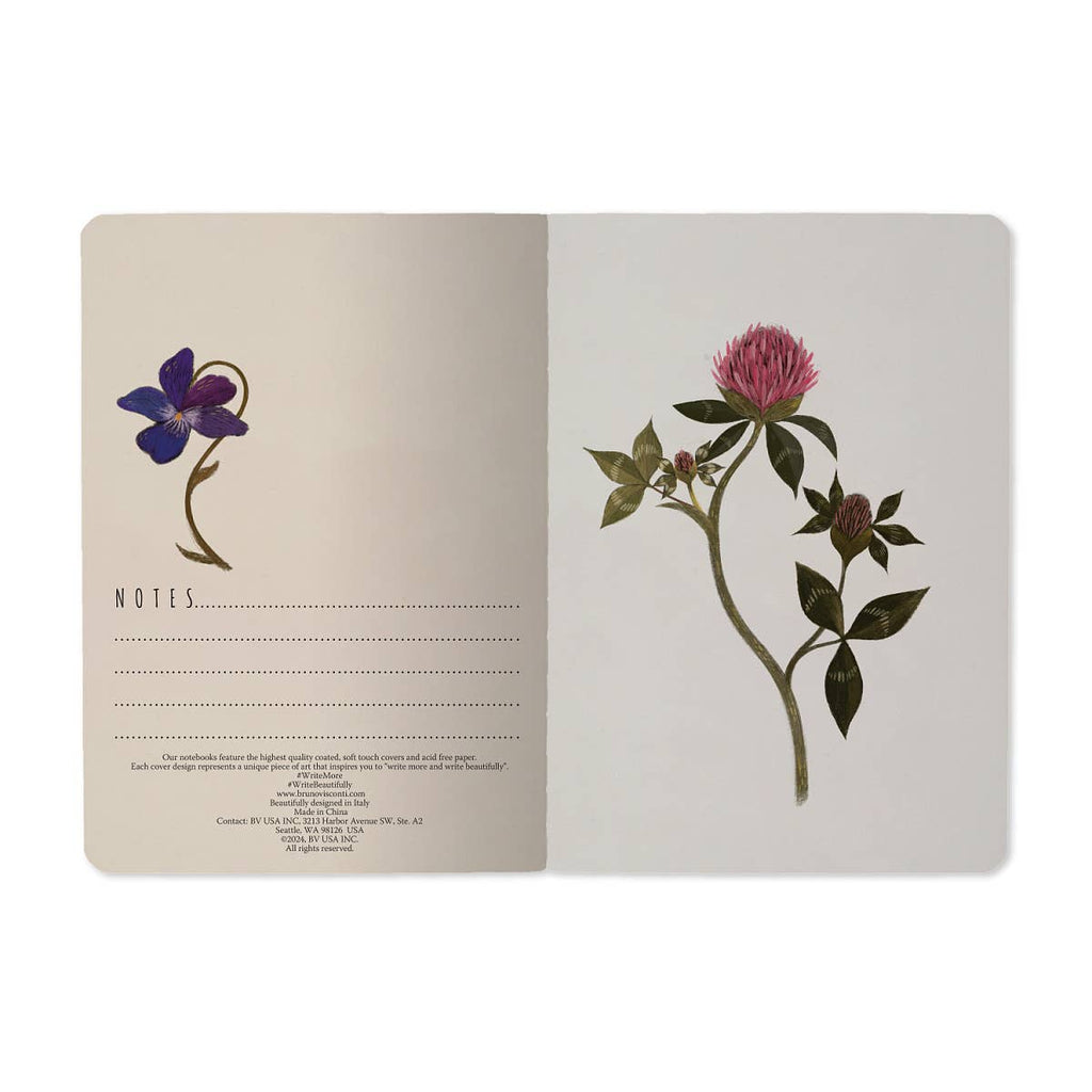 A6 Passport Notebook -  Symmetrical Flora