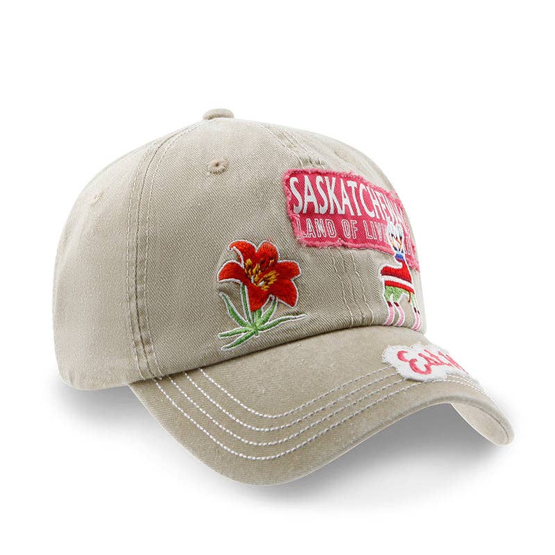 Saskatchewan Distressed patch Baseball Cap