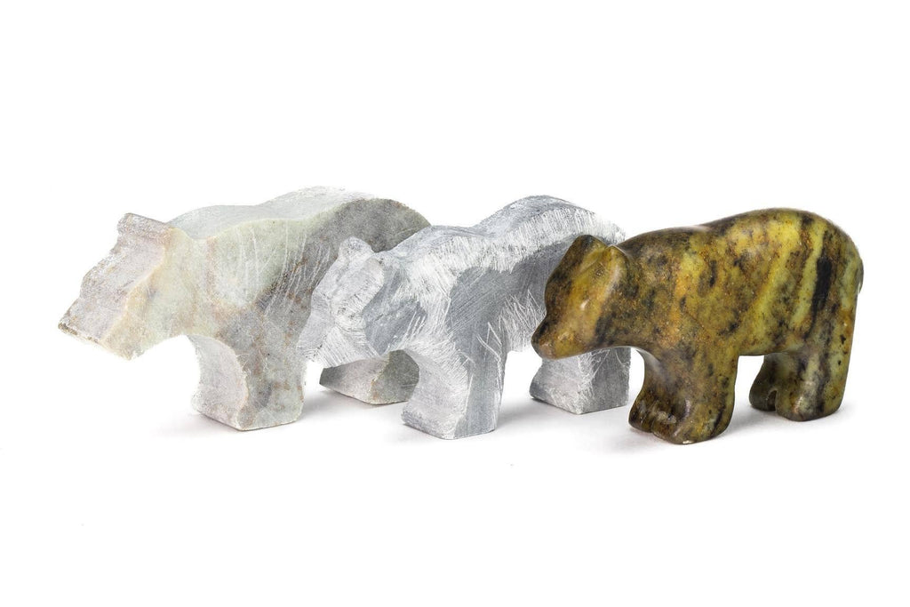 DIY Bear Soapstone Carving Kit — Quick Ship — Giftable Fun 