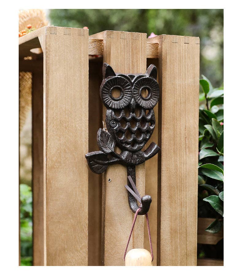 Cast Iron Owl Hook
