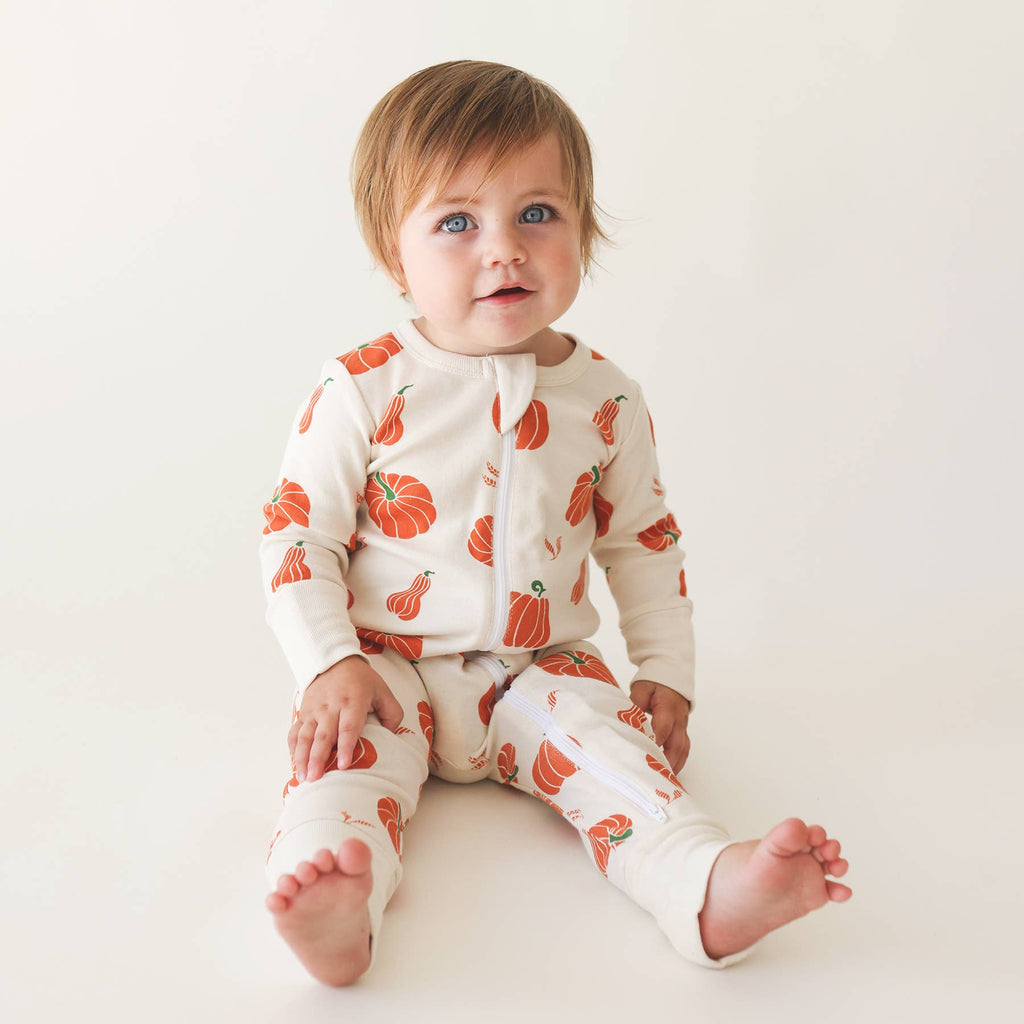 Signature Print '2-Way' Zip Romper