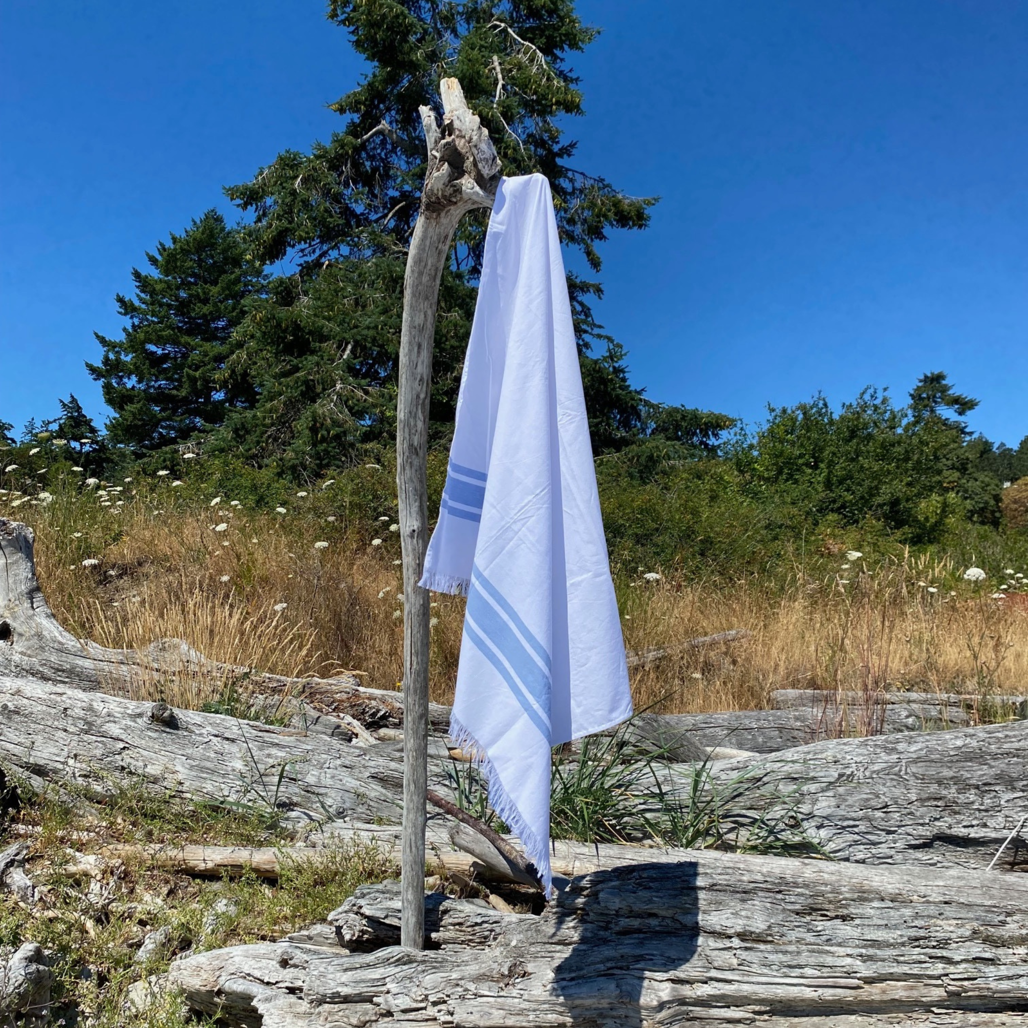 Coastal Farmhouse | Lightweight Throw | 100% Cotton