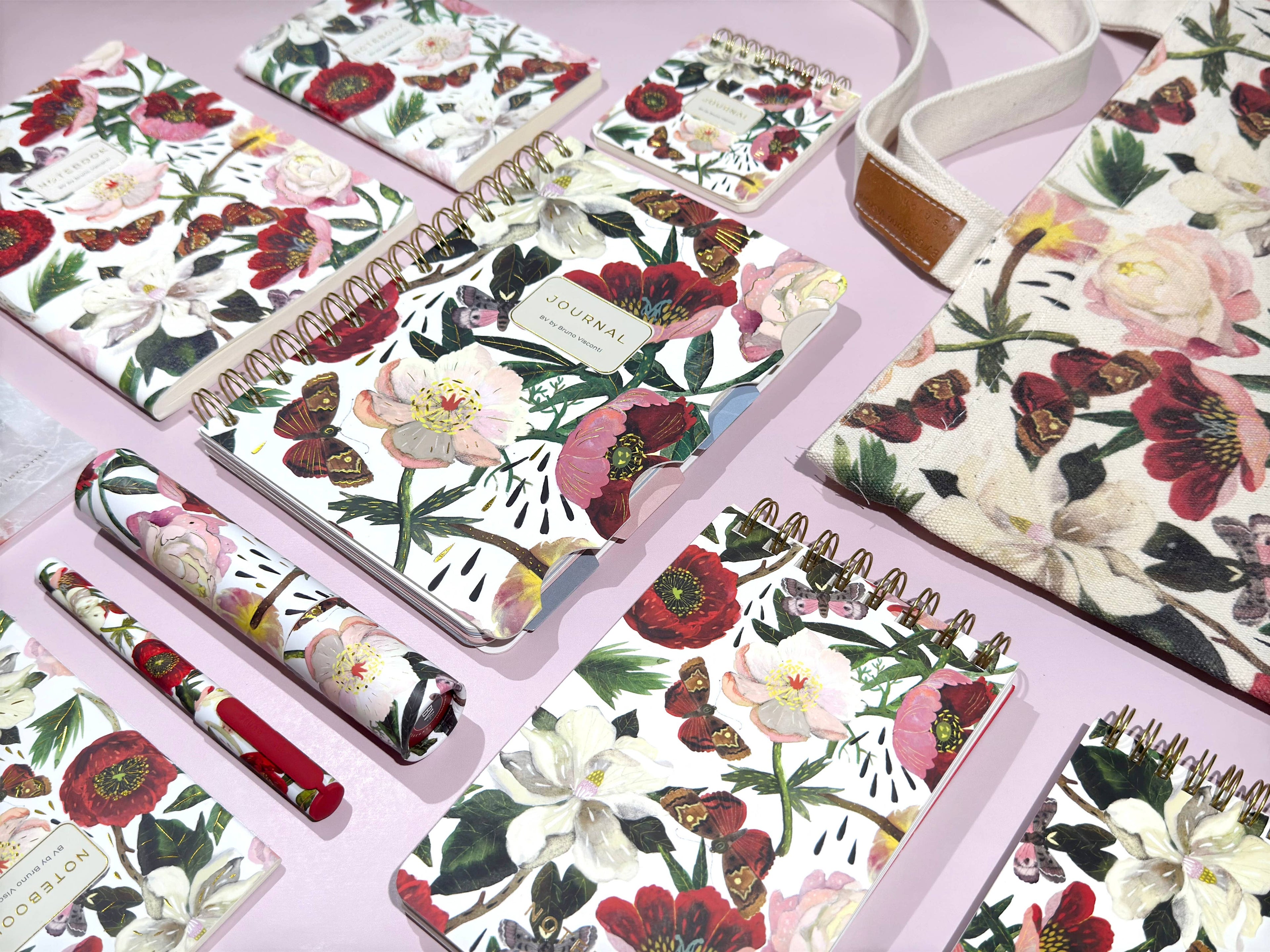 A6 Passport Notebook -  Peonies