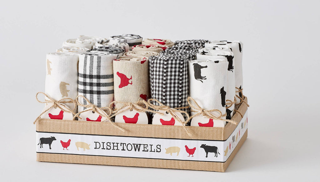 Farmhouse Assorted Dishtowel PDQ