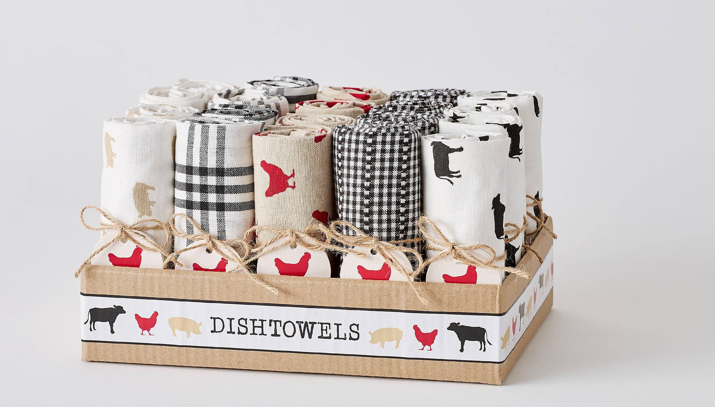 Farmhouse Assorted Dishtowel PDQ