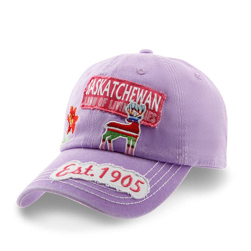 Saskatchewan Distressed patch Baseball Cap
