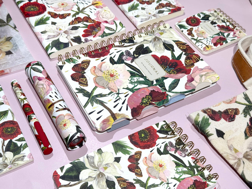 A6 Passport Notebook -  Peonies