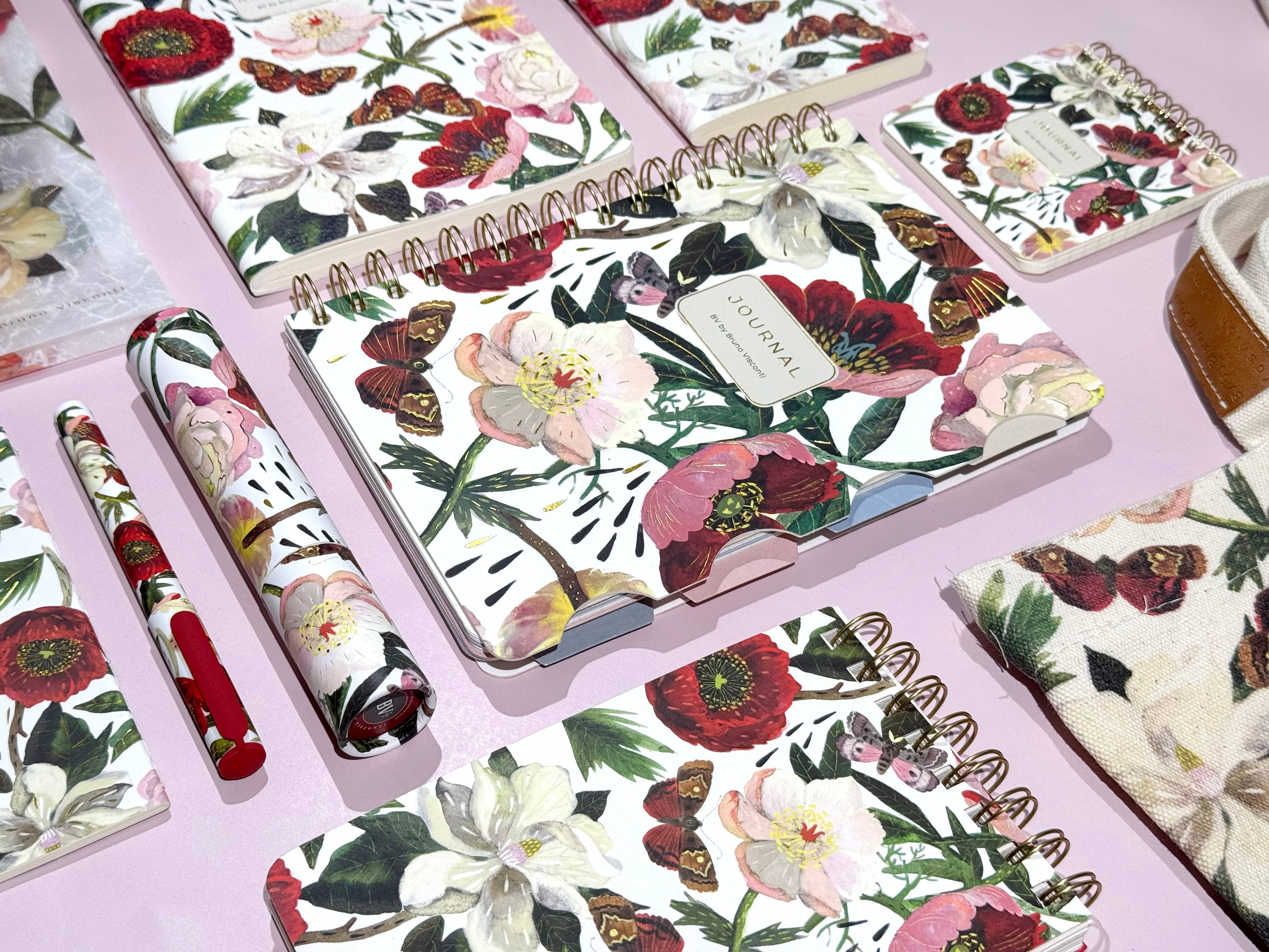 A6 Passport Notebook -  Peonies