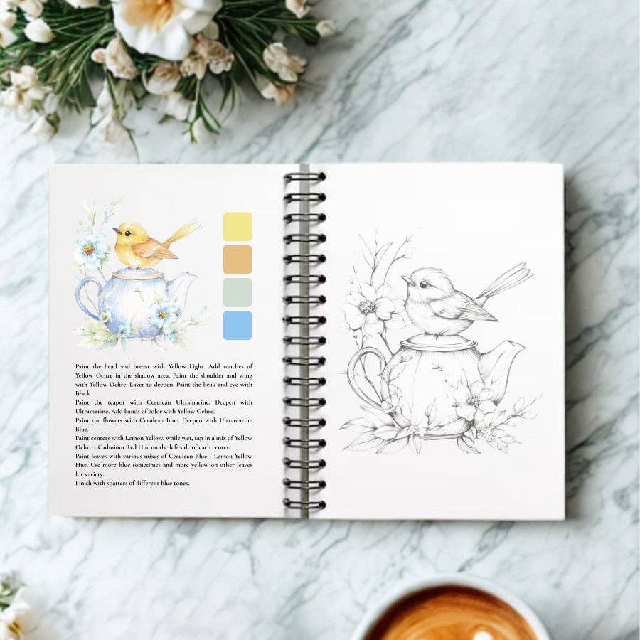 Feathers & Finery Watercolor Workbook