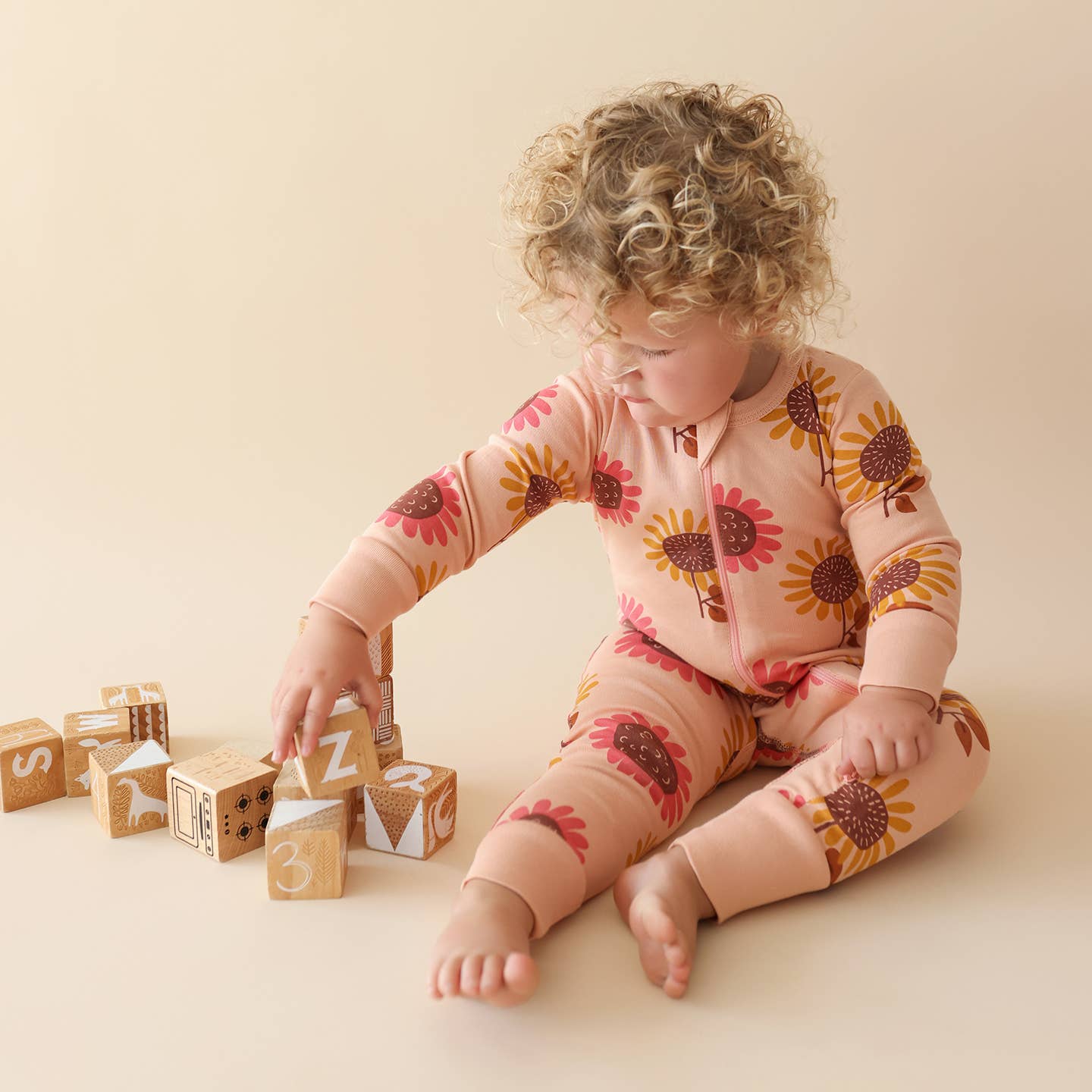 Signature Print '2-Way' Zip Romper