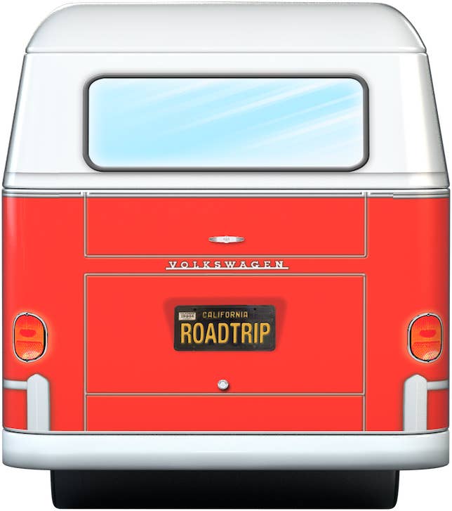 VW - Road Trips Shaped Tin