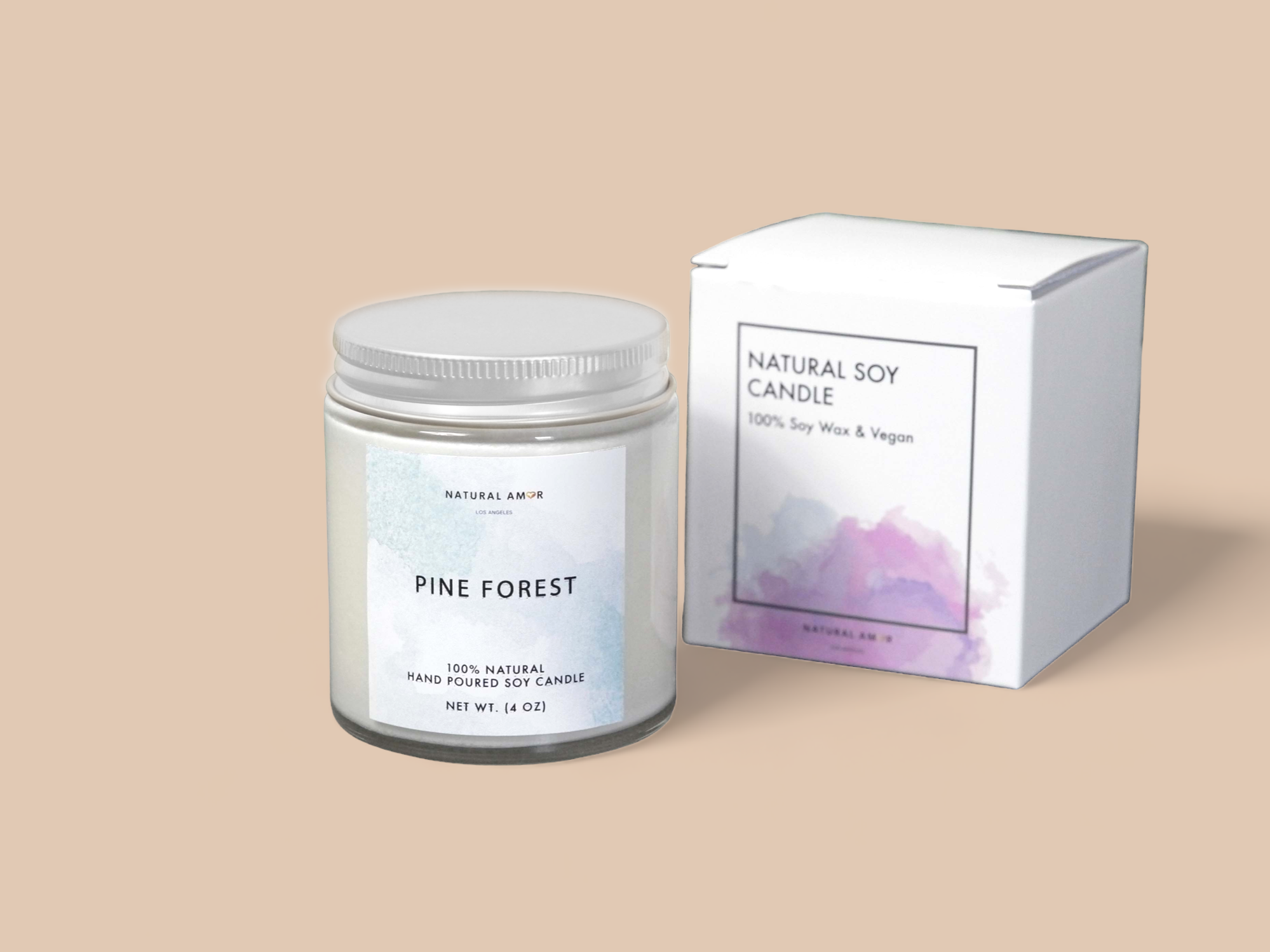 Natural Soy Candle 4oz| Paraben & Phthalate Free