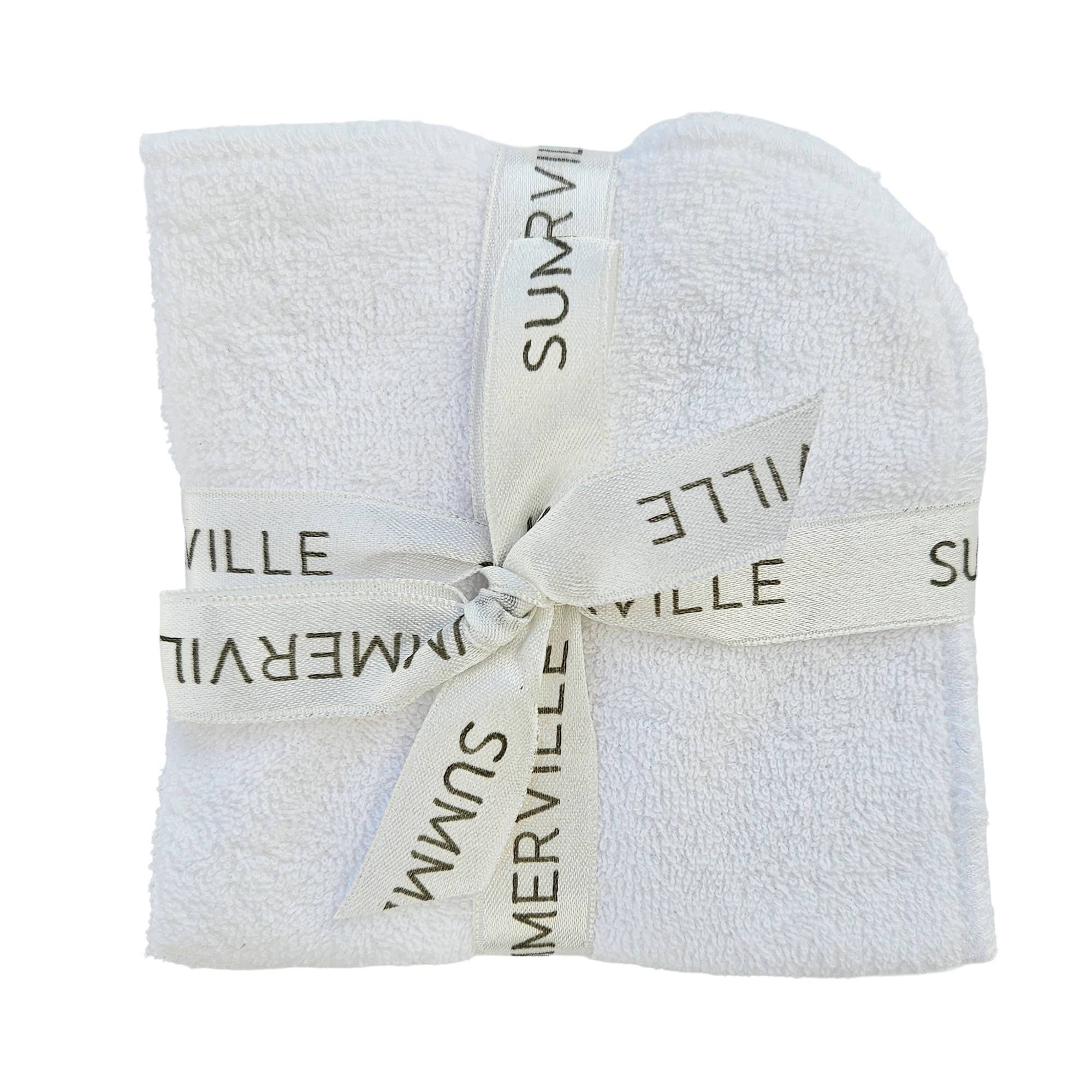 Organic Baby Wash Cloths White 5-pack