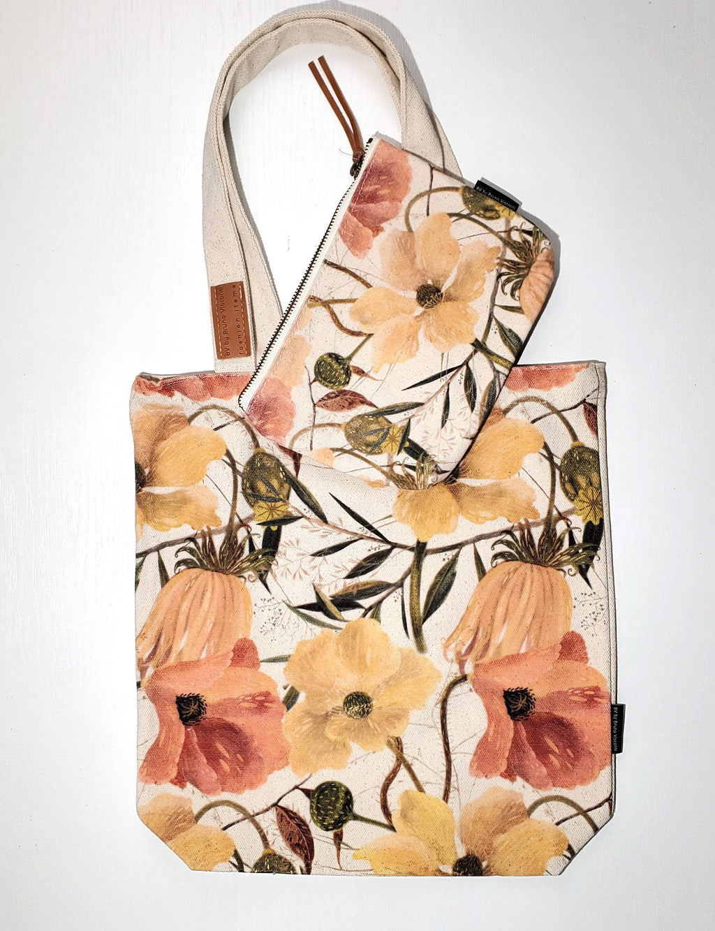 Canvas Shopper Bag Lush Flora