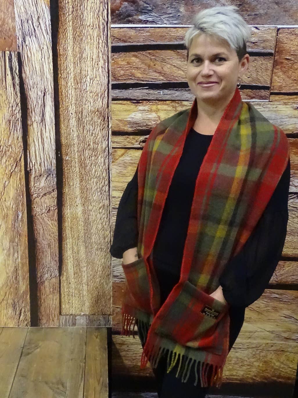 Dark Maple Pocket Scarf