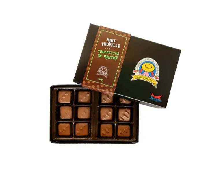 Boxed Chocolate (12 Piece) Mint Chocolate Truffles