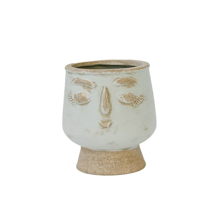 Ceramic Face Flower Pot