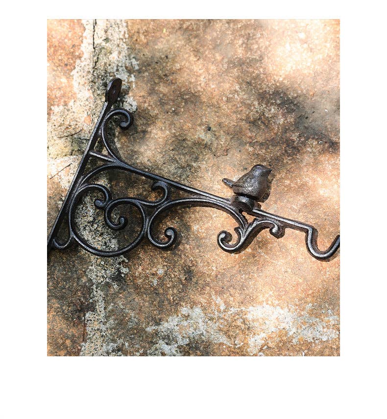 Cast Iron Bird Hook Bracket