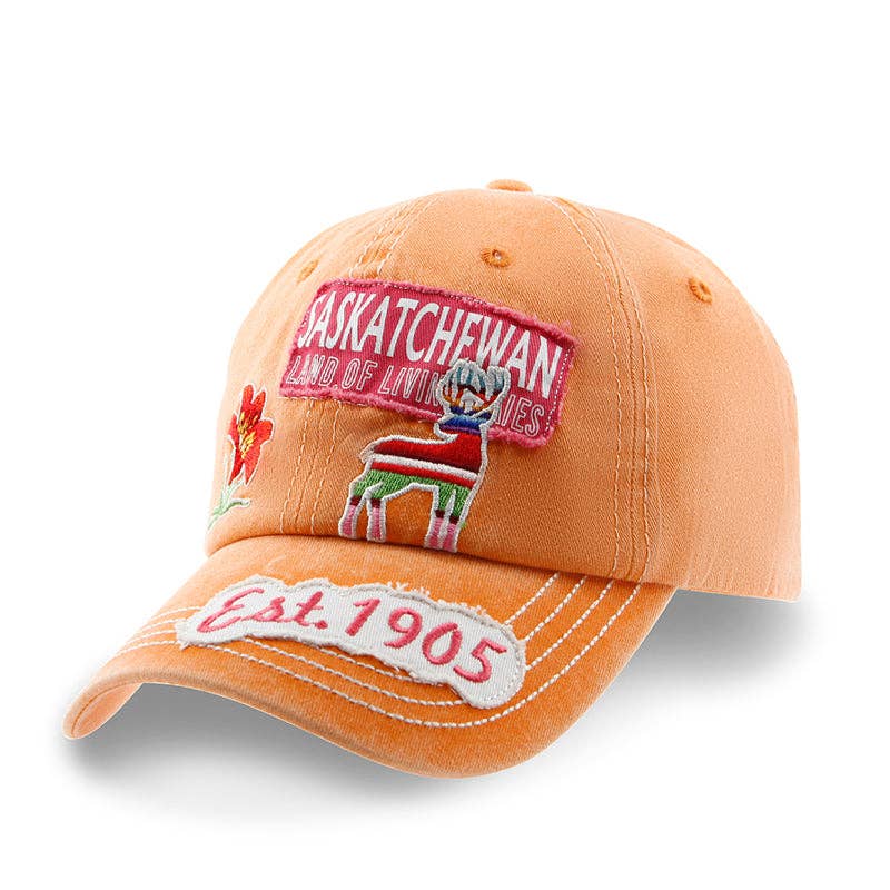 Saskatchewan Distressed patch Baseball Cap