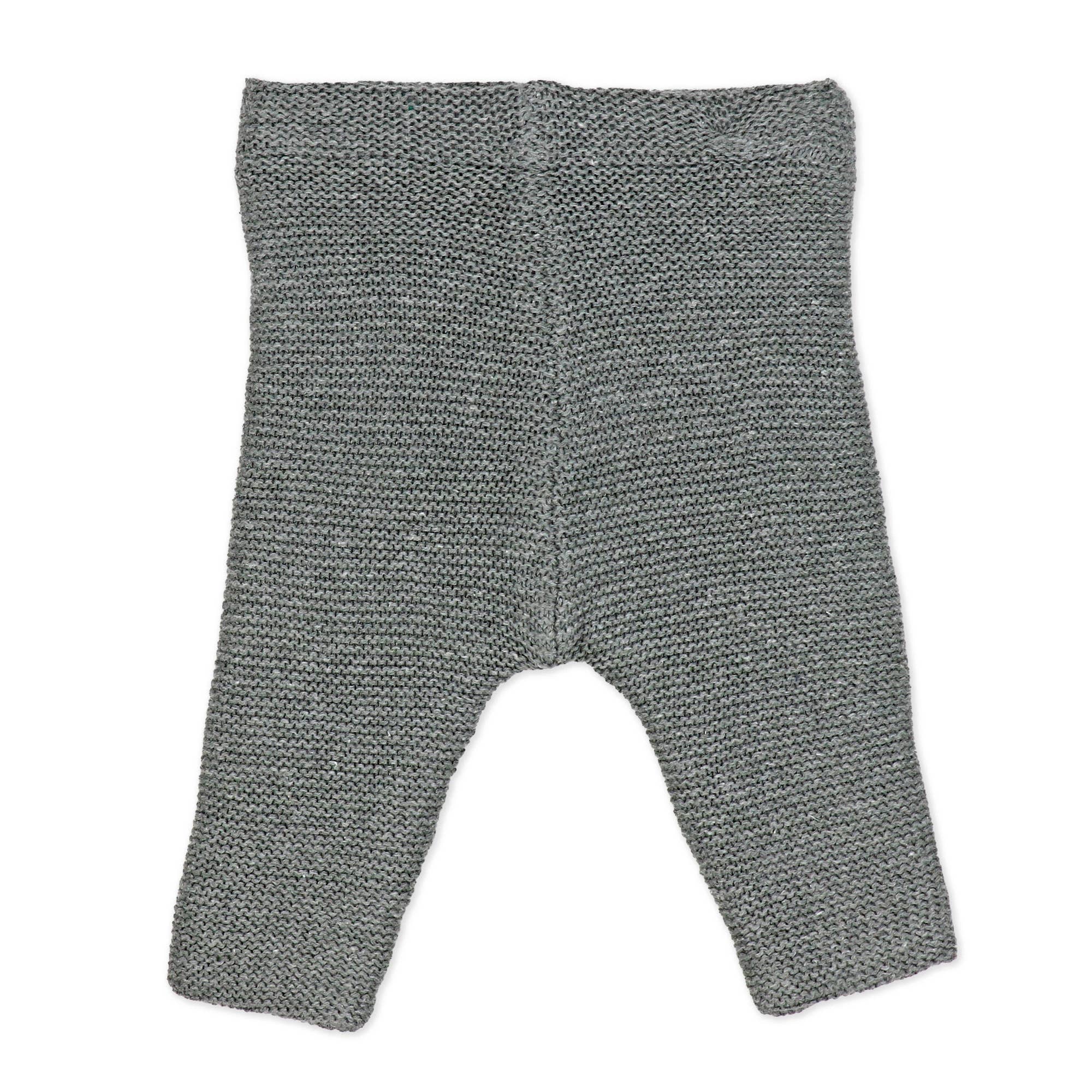 2pc Knitted Set: Hooded Jacket And Trouser Set: Grey Ombre