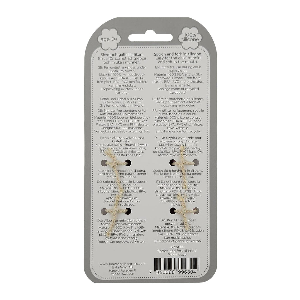 Spoon and fork silicone ochre SV