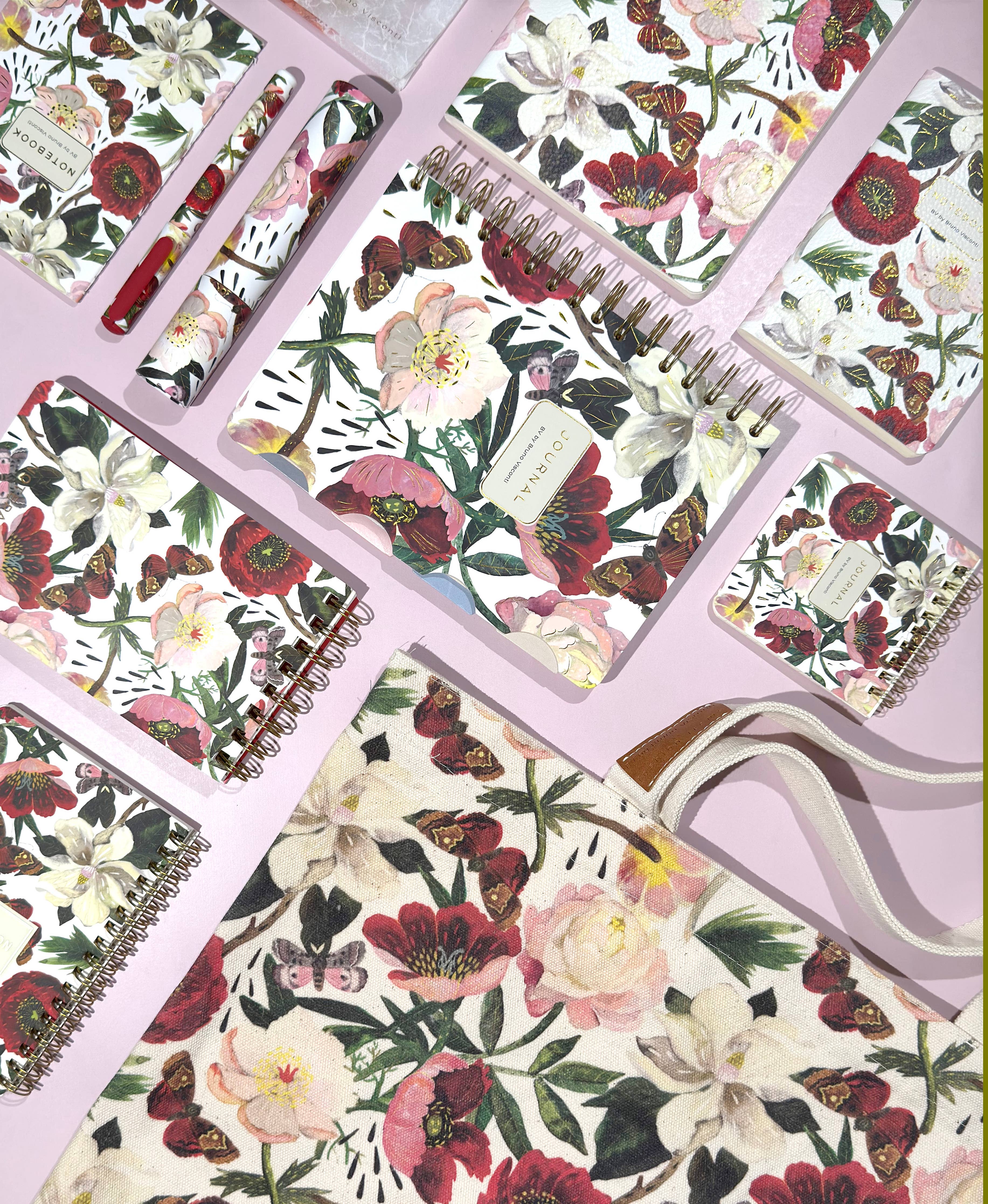 A6 Passport Notebook -  Peonies