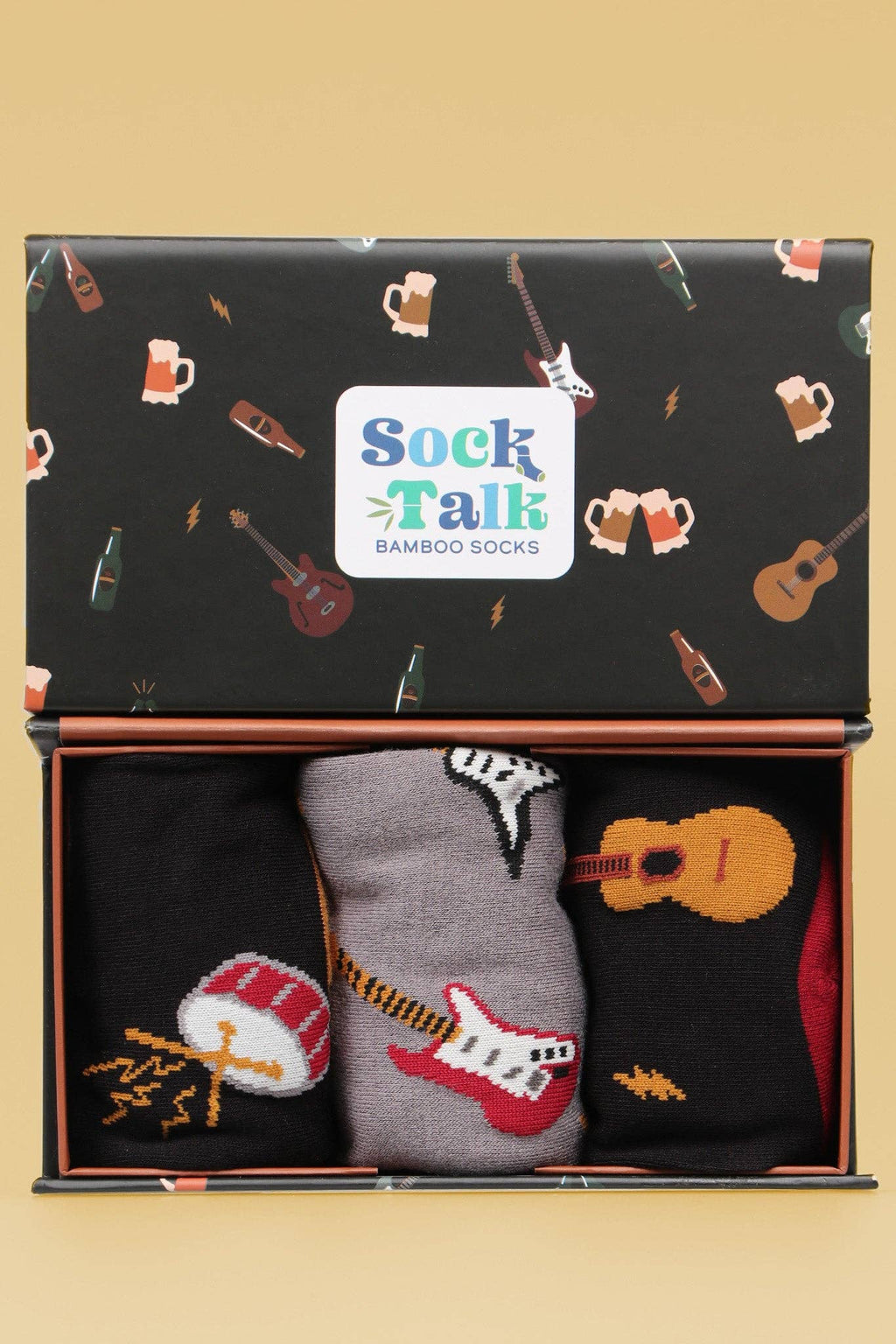 Men's Music Novelty Socks Gift Set Box