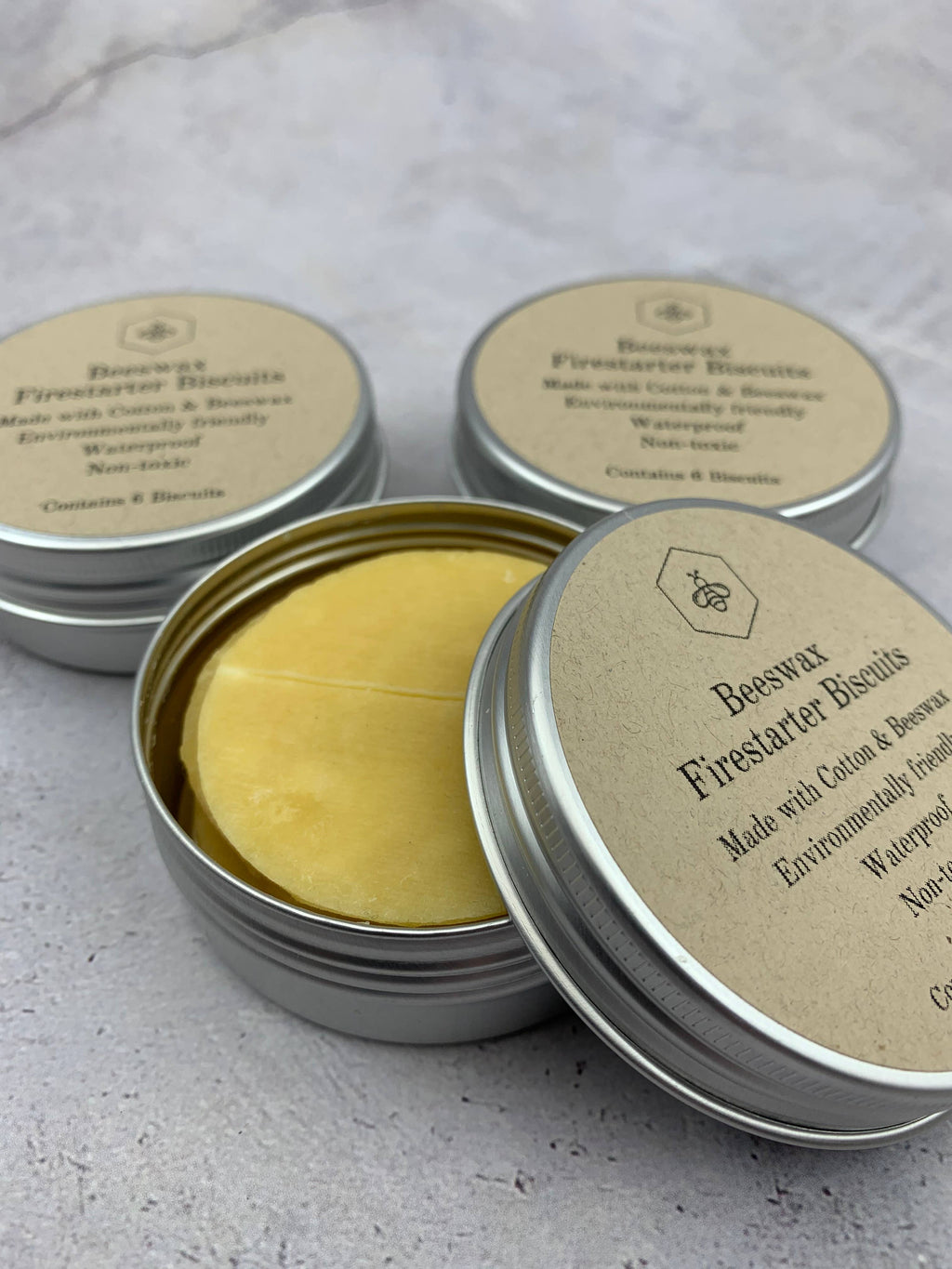 Beeswax Firestarter Biscuits