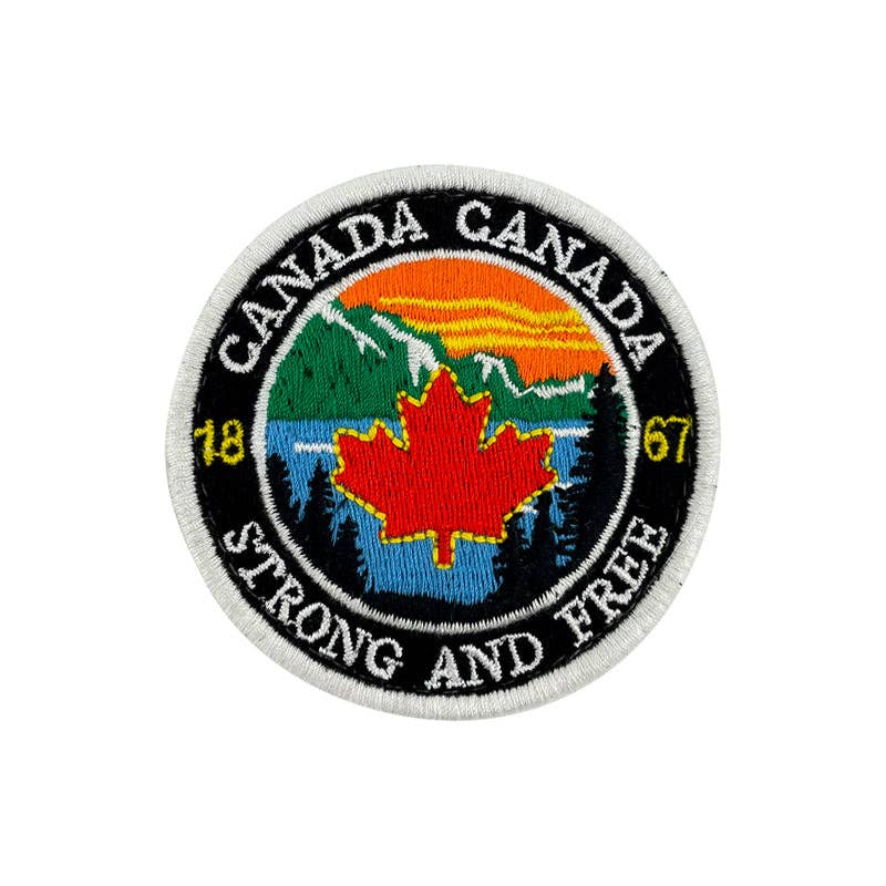 Canada iron-on embroidery patch