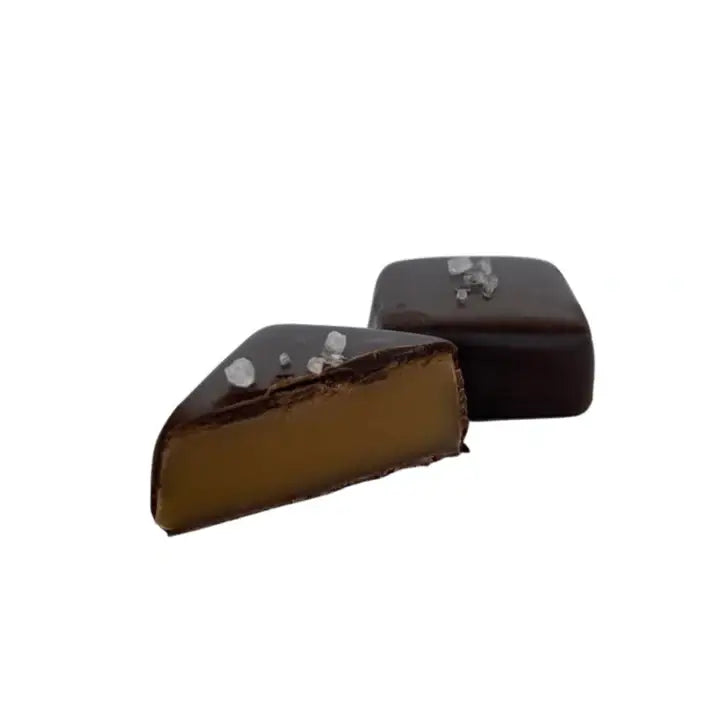 Boxed Chocolate (12 Piece) Dark Sea Salt Caramels