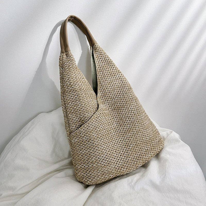 Stylish Oversized Straw Woven Tote with Ample Storage