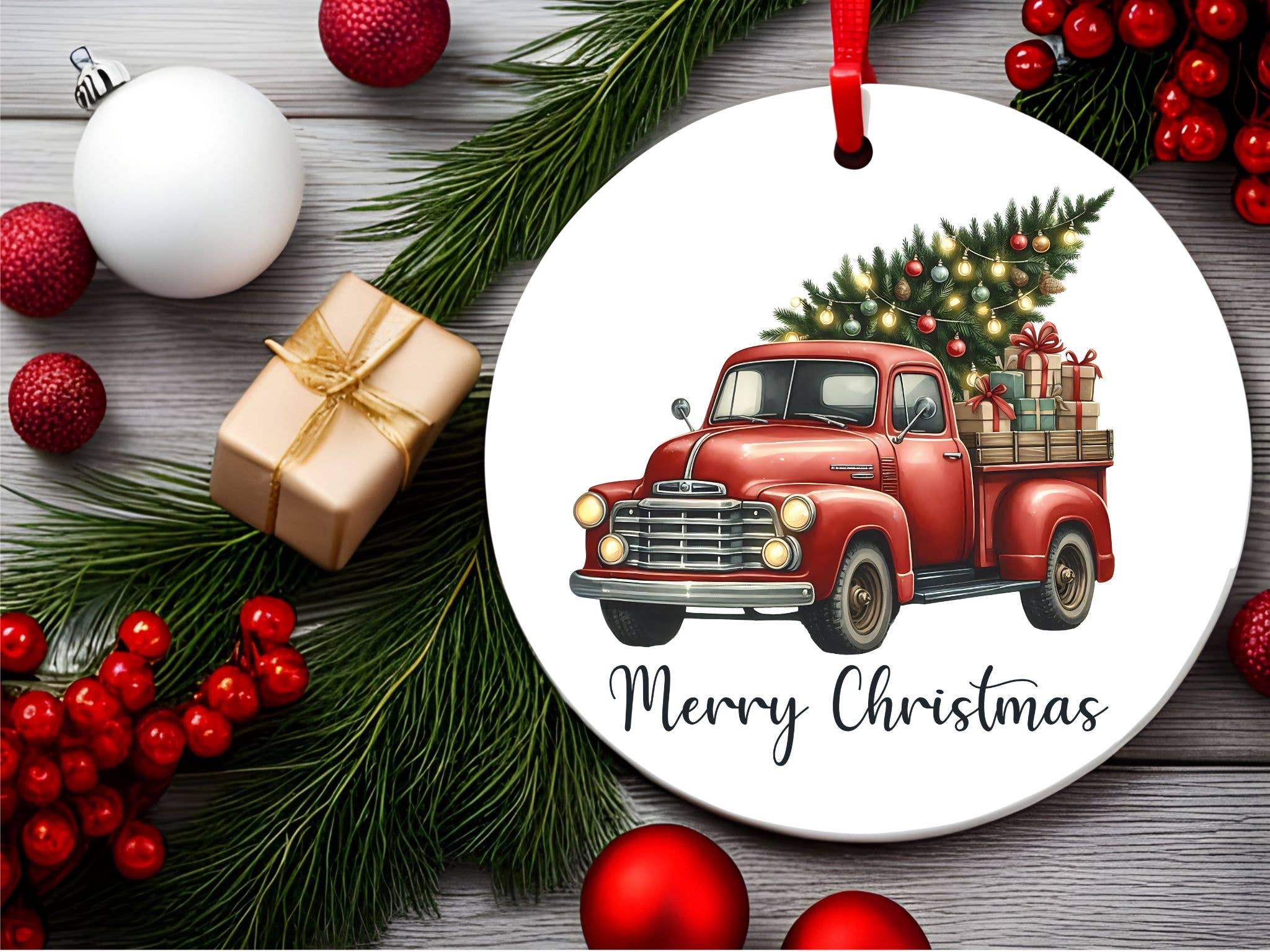 Ceramic Christmas Tree Ornament