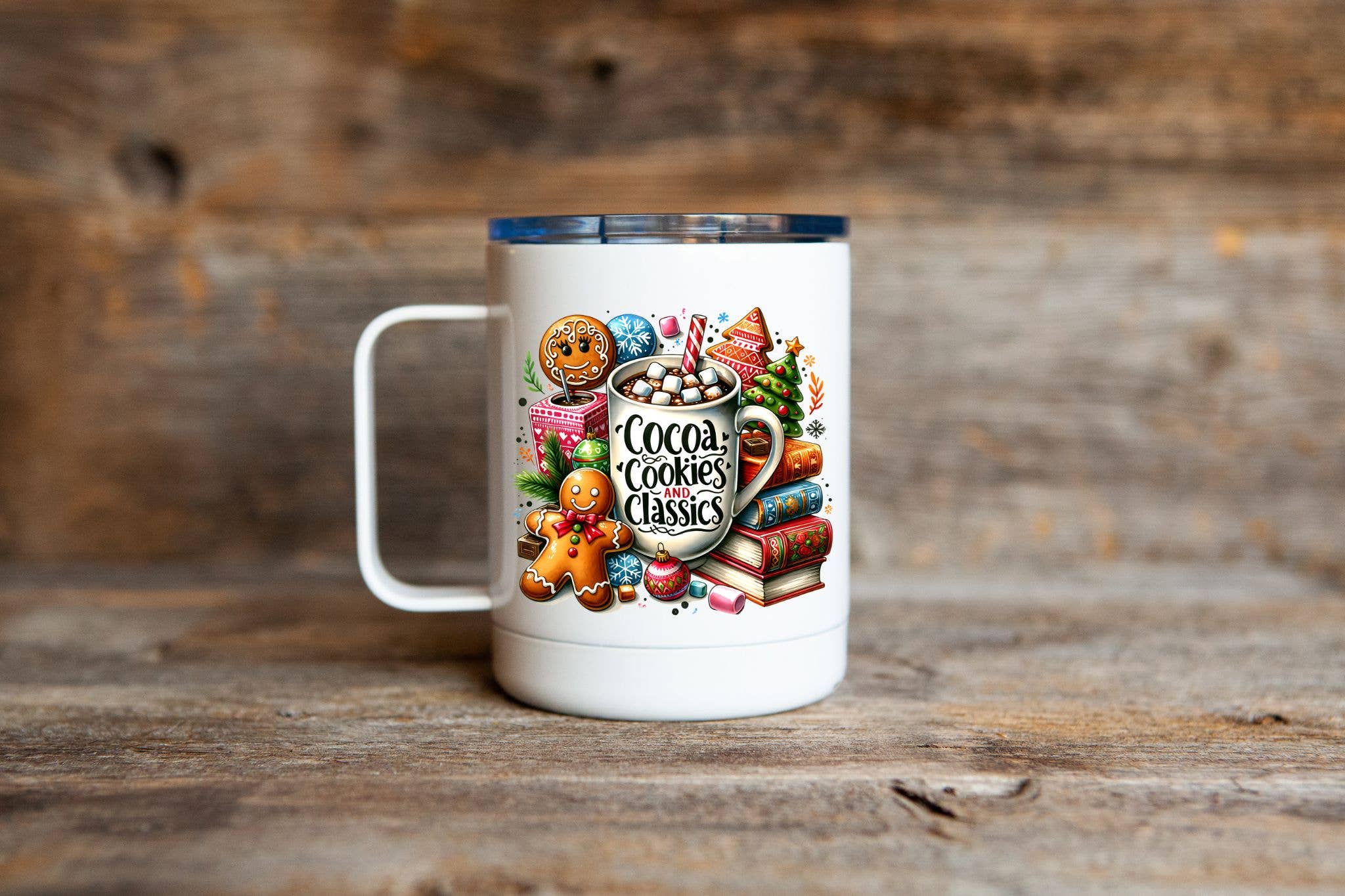 Christmas 12oz Travel Coffee Mug
