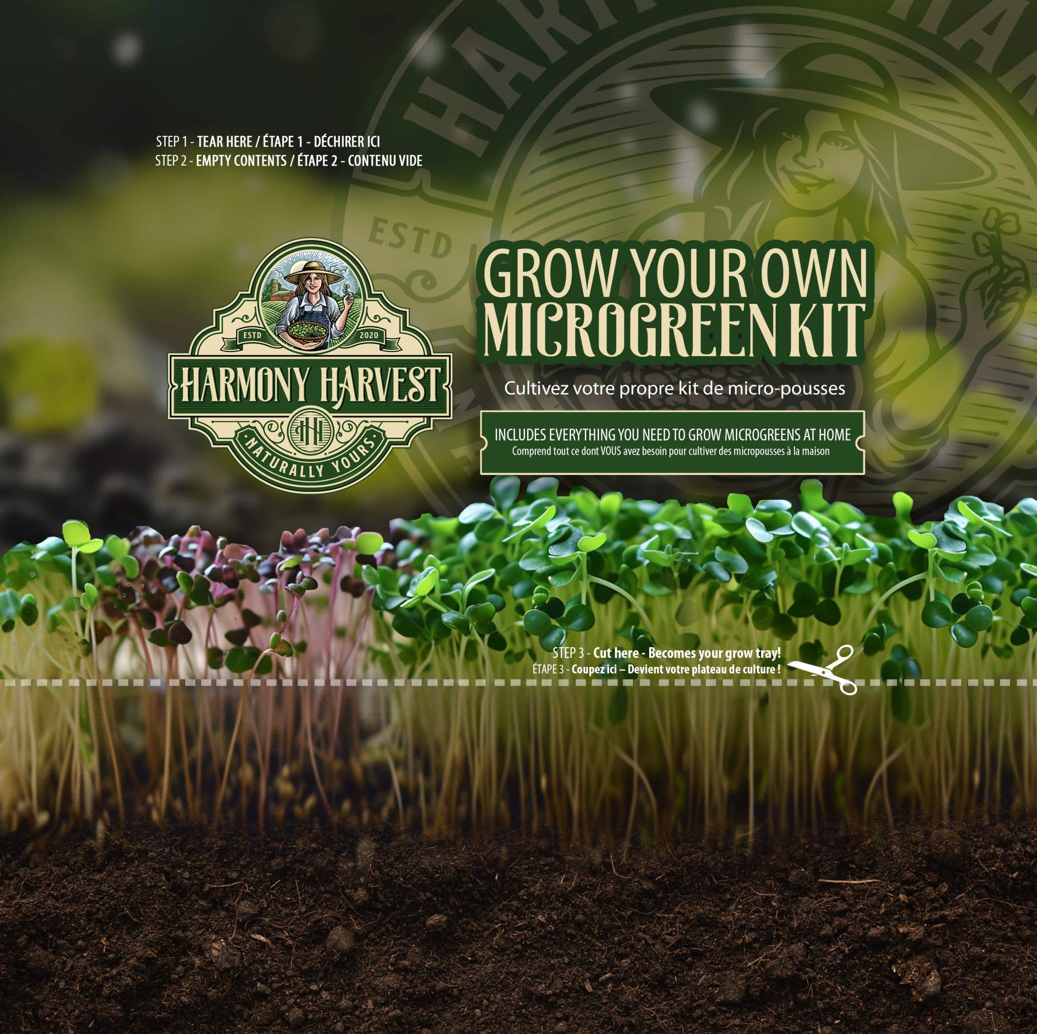 Pea Microgreen Grow Kit