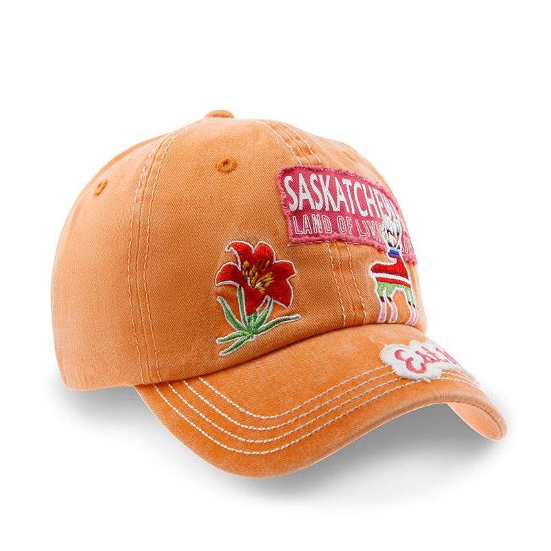 Saskatchewan Distressed patch Baseball Cap