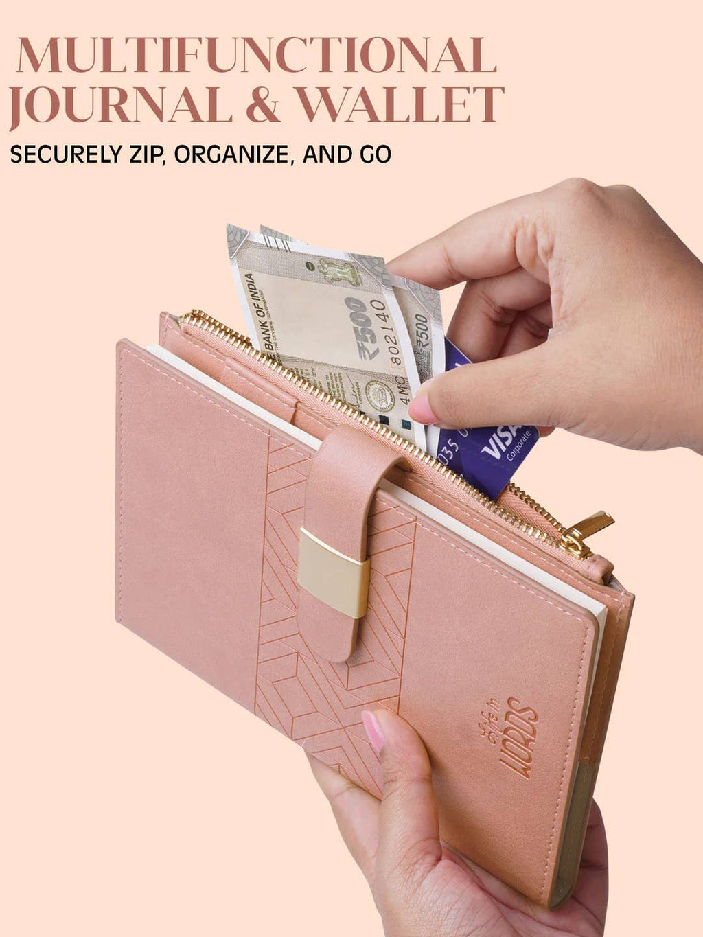 7.00 x 5.00in - B6 Refillable Notebook - Power Woman