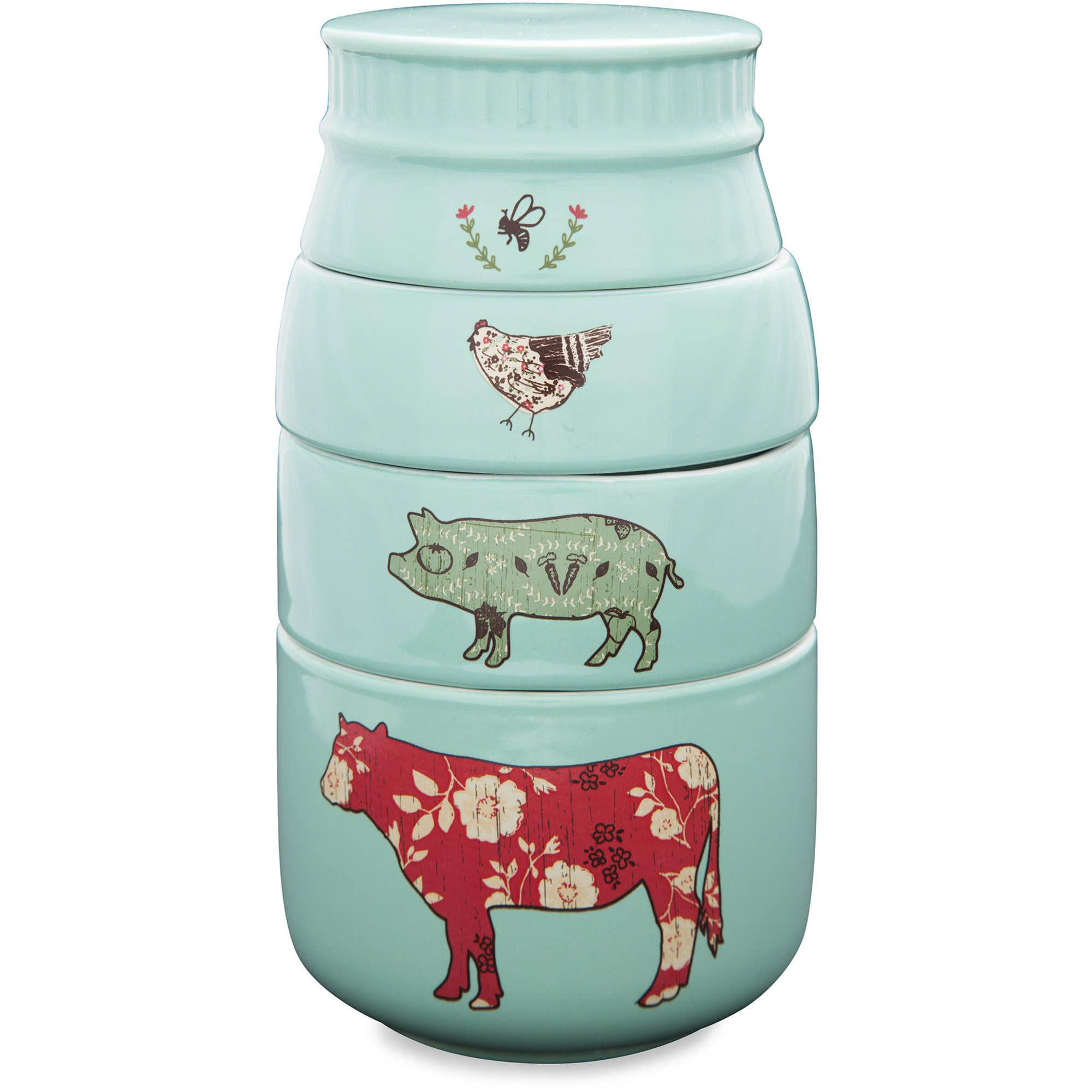 Farm Animals - 6" x 3.5" Stacked Measuring Cups