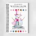 Happy Holidays Watercolor Workbook by Willow Wolfe