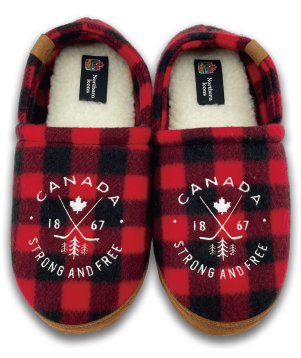 Heritage Plaid Canada Moccasin Slippers