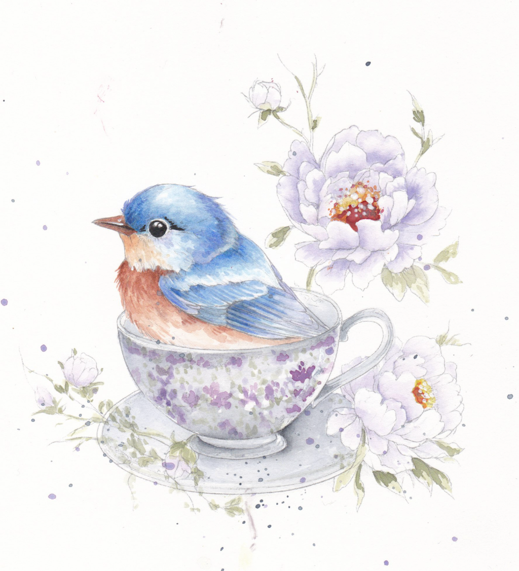 Feathers & Finery Watercolor Workbook