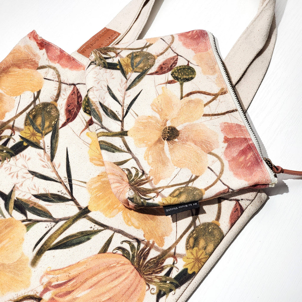 Canvas Shopper Bag Lush Flora