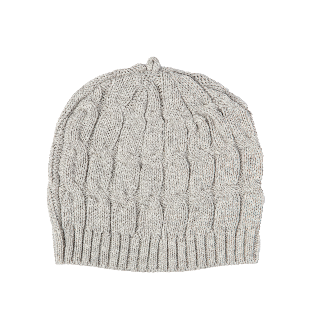 Cable Knit Hat - Grey